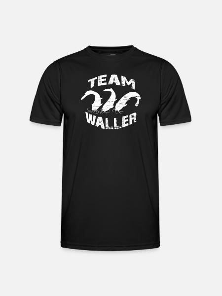 Welsangler - Sportfischer - Männer Funktions-T-Shirt - Schwarz