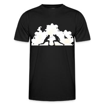 Fechter Fechtsport Fencer Fechten Fencing - Männer Funktions-T-Shirt - Schwarz - Vorne - AI Model Male 178 dark (178cm)