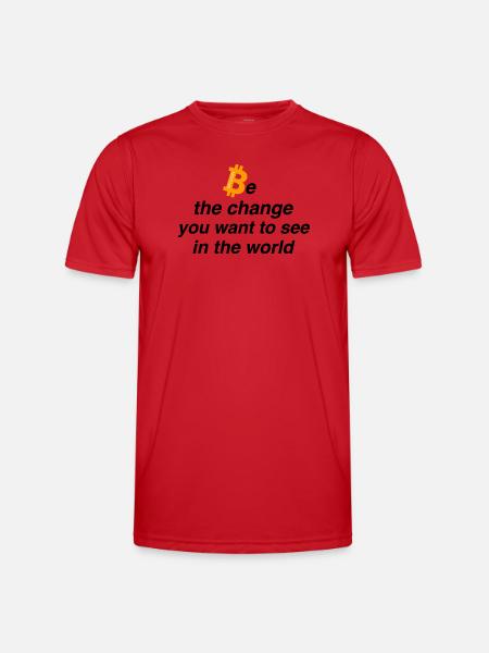 Be the change - Männer Funktions-T-Shirt - Rot