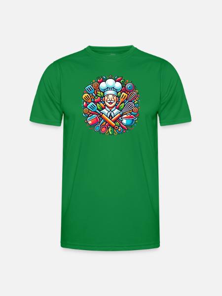 Chef Logo - T-shirt sport Homme - vert
