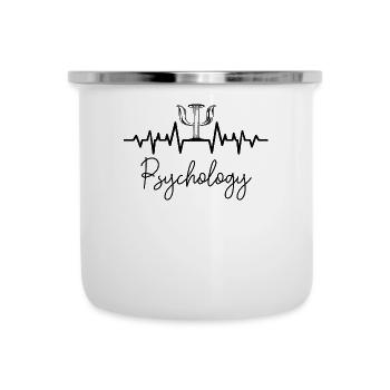 Psychologe - Emaille-Tasse - Weiß - Vorne