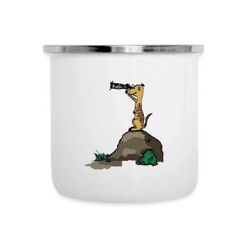 erdmaennchen comic - Emaille-Tasse - Weiß - Vorne