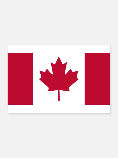 Canada Flag Flag Maple Canada Day 1867 Toronto - Poster 36" x 24" (90x60 cm) - white - Front