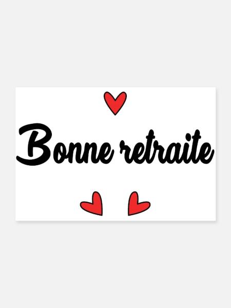 RETIREMENT. HOLIDAY. RETIREMENT. RETIRED. RETIREMENT. - Poster 36" x 24" (90x60 cm) - white - Front