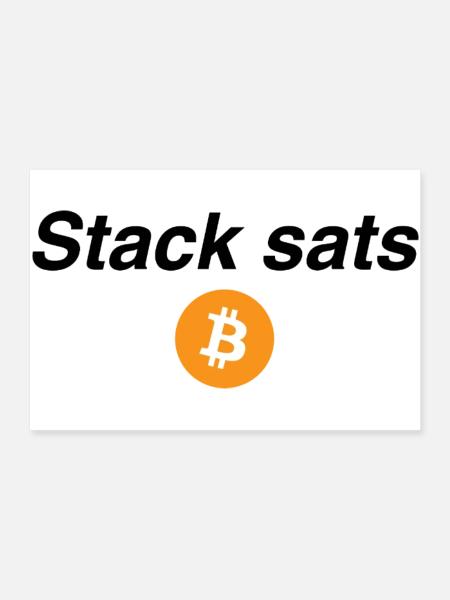 Stack sats - Poster 90x60 cm - Weiß - Vorne