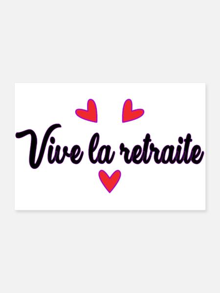 RETIREMENT. COLLEAGUE. RETIREMENT. RETIRED. RETIREMENT. - Poster 36" x 24" (90x60 cm) - white - Front
