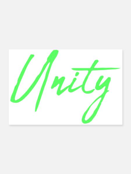 Unity - Poster 90x60 cm - Weiß - Vorne