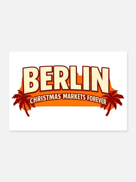 Berliner Weihnachtsmärkte Berlin Weihnachten - Poster 30x20 cm - Weiß - Vorne