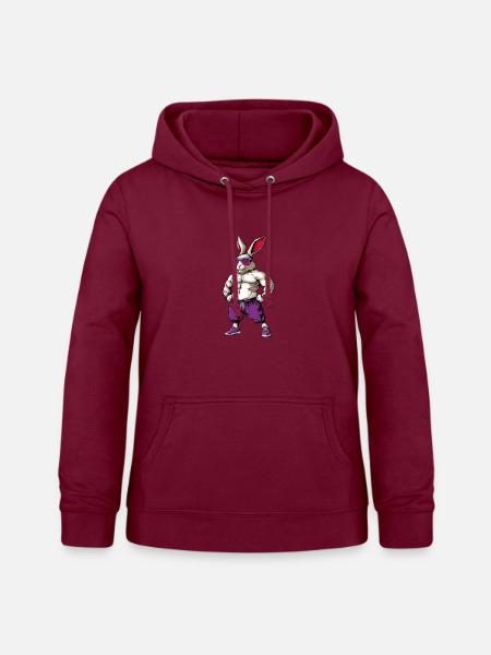 Sport Tiere Hase - Frauen Hoodie - Bordeaux