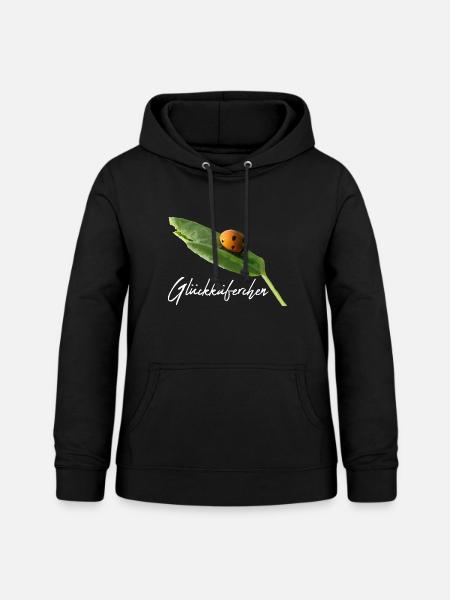 Glückskäferchen Marienkäfer Glück Glücksbringer - Frauen Hoodie - Schwarz