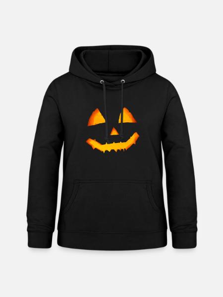 Halloween Kürbis - Frauen Hoodie - Schwarz
