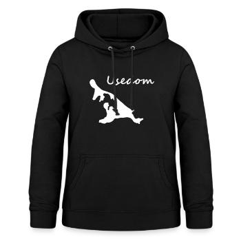 Usedom - Frauen Hoodie - Schwarz - Vorne - AI Model Female 172 light (172cm)