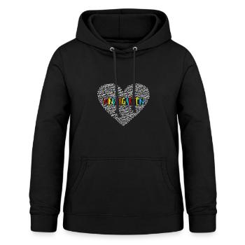 Kindergarten - Frauen Hoodie - Schwarz - Vorne - AI Model Female 172 light (172cm)