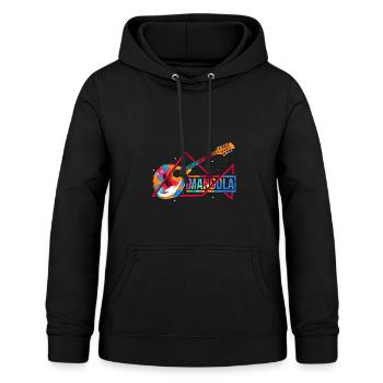 Vielsaitige Mandola Orchesterklang - Frauen Hoodie - Schwarz - Vorne - AI Model Female 172 light (172cm)