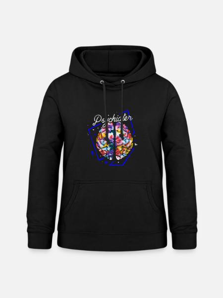 Schlauer Psychiater Gehirnprofi - Frauen Hoodie - Schwarz