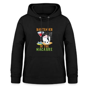 Barkeeper des Makabren Barkeeper Halloween - Frauen Hoodie - Schwarz - Vorne - AI Model Female 172 light (172cm)