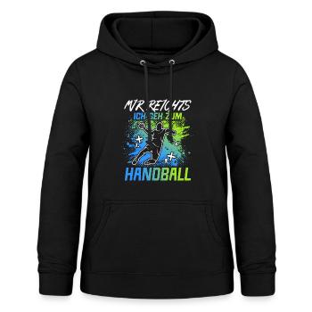 Handballer Handball Spieler Spruch Handballspieler - Frauen Hoodie - Schwarz - Vorne - AI Model Female 172 light (172cm)