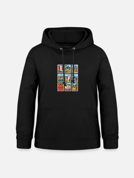 Peru Briefmarken - Frauen Hoodie - Schwarz