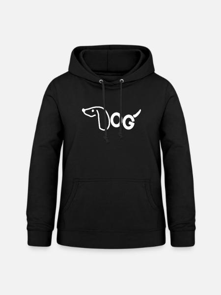 Hund Dackel Spruch - Frauen Hoodie - Schwarz