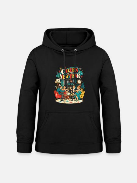 Cheers to the New Year - Frauen Hoodie - Schwarz