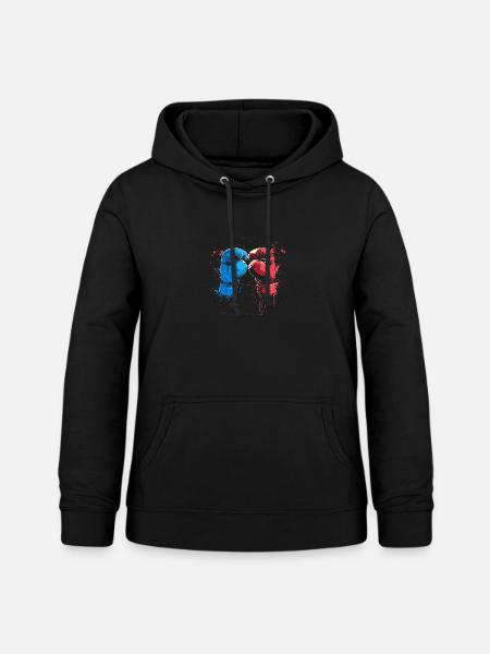 Kickboxhandschuhe Grafik - Frauen Hoodie - Schwarz