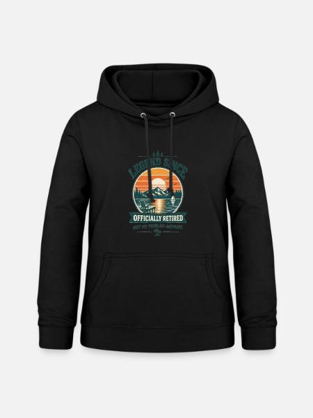 Legende Seit Ruhestand Officially Retired - Frauen Hoodie - Schwarz