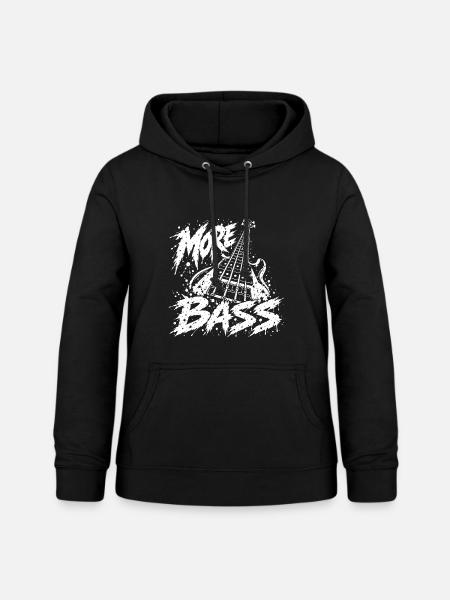 More Bass Bassgitarre - Frauen Hoodie - Schwarz