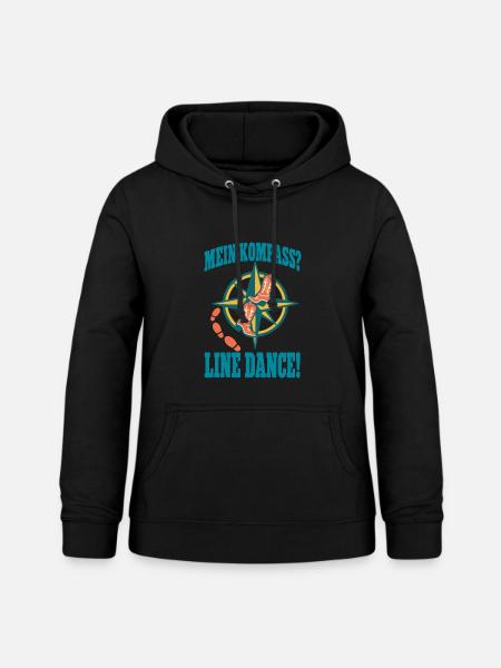 Mein Kompass Line Dance - Frauen Hoodie - Schwarz