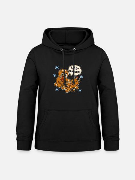 Leb-Kuchen! – Christmas Humor - Frauen Hoodie - Schwarz