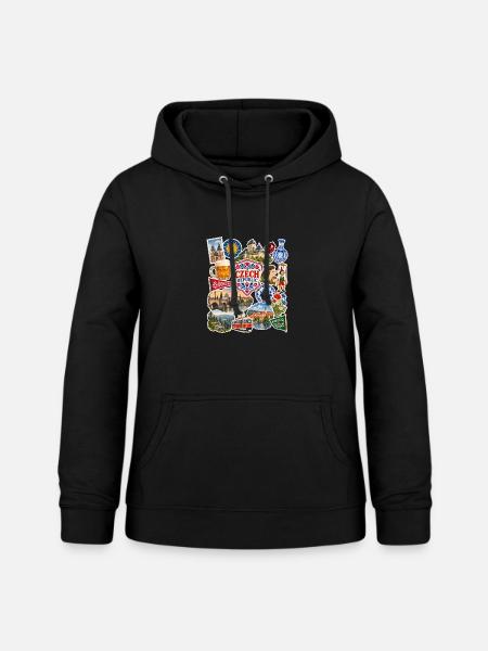 Tschechien Reisesticker - Frauen Hoodie - Schwarz