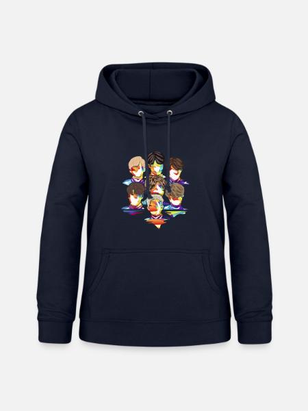 Pulsierende K-Pop Konzertnacht - Frauen Hoodie - Navy