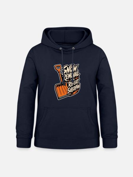 Schneeschippen – Snow Removal Repeat Subscription - Frauen Hoodie - Navy