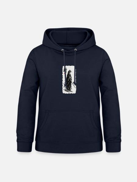 Samurai Katzensamurai  - Frauen Hoodie - Navy