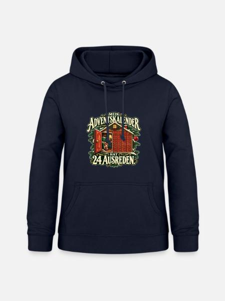 Advent voller Ausreden - Frauen Hoodie - Navy