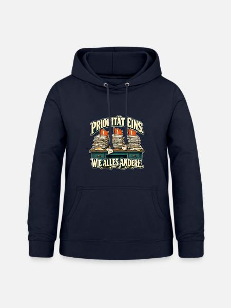 Alles Priorität eins - Frauen Hoodie - Navy