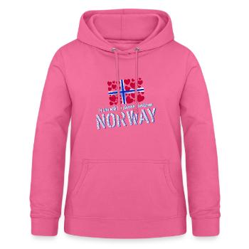 Norwegen Norge Norway - Frauen Hoodie - Pink - Vorne - AI Model Female 172 light (172cm)