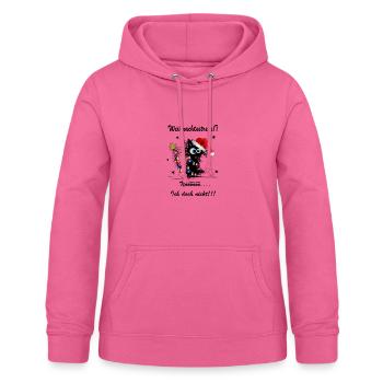 Katze Weihnachten Stress - Frauen Hoodie - Pink - Vorne - AI Model Female 172 light (172cm)