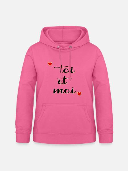 Du und ich, Liebe - Frauen Hoodie - Pink
