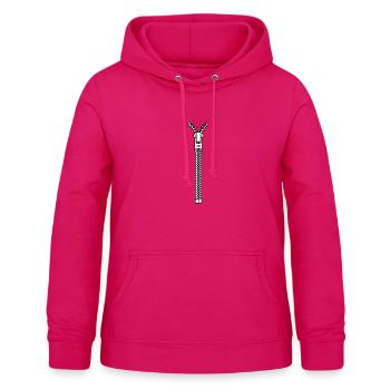 Fermeture éclair - Sweat à capuche Femme - rubis - Devant - AI Model Female 172 light (172cm)
