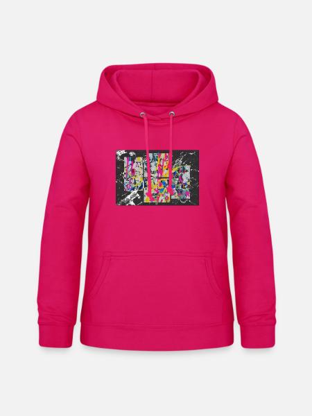 ungeordnetes_wirres - Frauen Hoodie - dunkles Pink