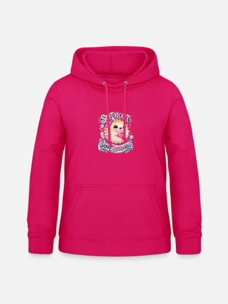 Sanftes Herz: Klare Grenzen - Frauen Hoodie - dunkles Pink
