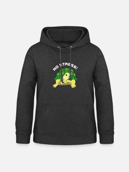 no stress - Frauen Hoodie - Anthrazit