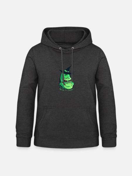 Halloween-Zombie-Gorilla - Frauen Hoodie - Anthrazit