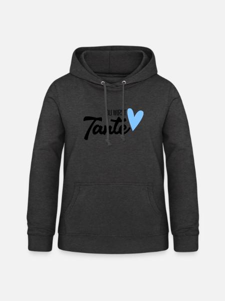 Tante werden - Frauen Hoodie - Anthrazit