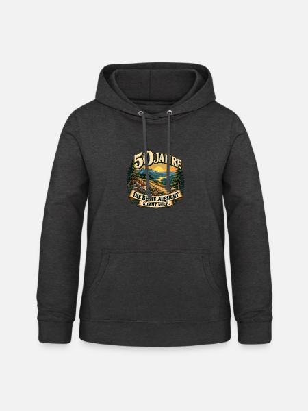 50 Jahre Aussicht kommt noch - Frauen Hoodie - Anthrazit