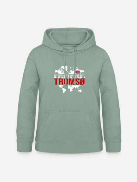 Tromsø - Frauen Hoodie - Graugrün