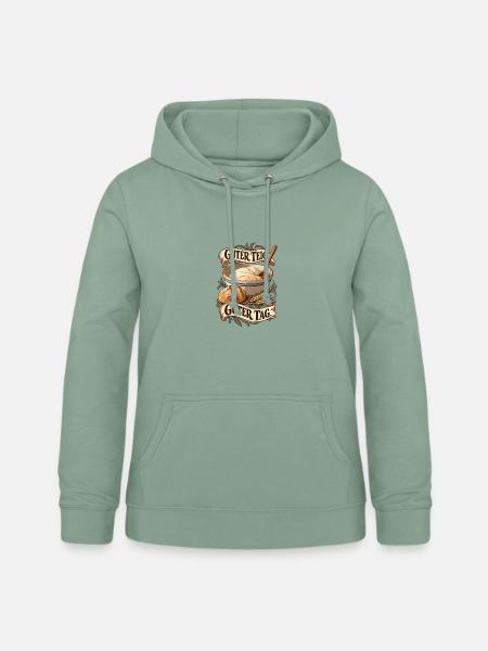 Guter Teig Brotbackkunst  - Frauen Hoodie - Graugrün