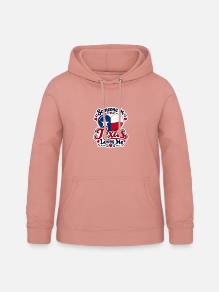Texas Liebe Herzdesign - Frauen Hoodie - Altrosa