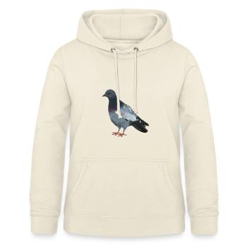 Stadttaube - Realistisch gemalte Taube - Frauen Hoodie - Vanille-Milchshake - Vorne - AI Model Female 172 light (172cm)