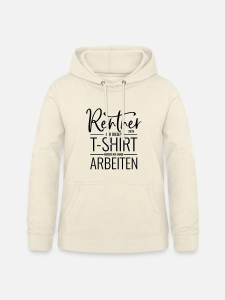 Rentner 2026 - Frauen Hoodie - Vanille-Milchshake